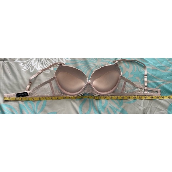 Women's Rene Rofe Push Up Pink Lace Underwire Bra #B21865H3 34C New No Tags - Picture 9 of 11